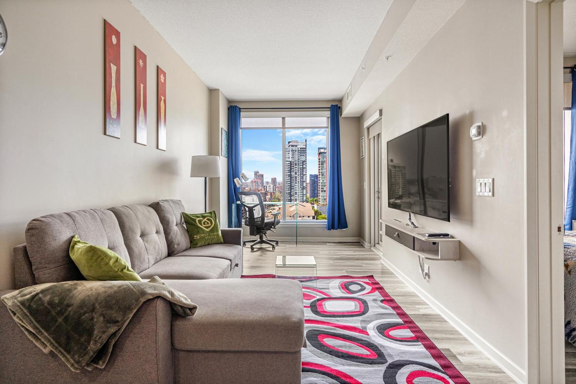 City Centre Retreat - 1Br Condo With Desk Calgary Exterior photo